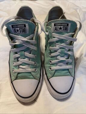 Converse Chuck Taylor All Star Low Top Mint Green Sneakers Men 6 Women 8